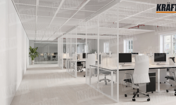 Biuro z charakterem: lekkość, światło i rytm z KRAFT MESH